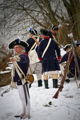 Pointing Colonial Soldier