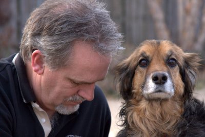 A man and his dog