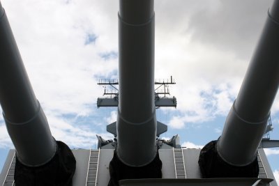 Guns of the battleship Missouri