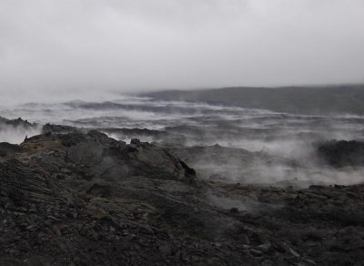 Volcanic mist.