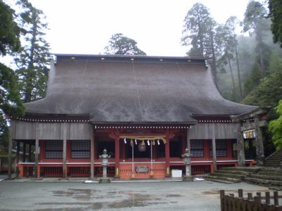 Temple at Hikosan.