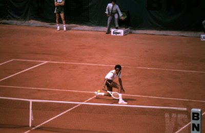 A.Ashe on central court