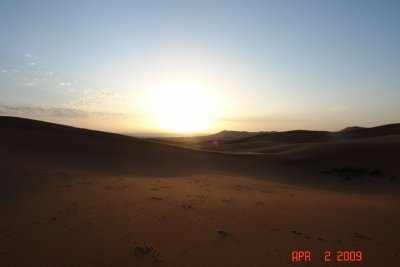 sahara at sunrise