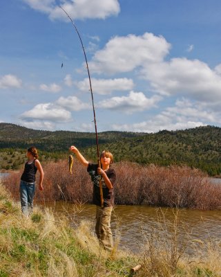 Braeden catches a Catfish