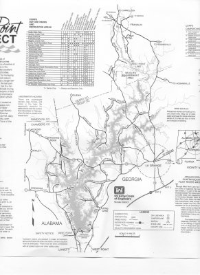 West Point Dam (AL/GA) maps