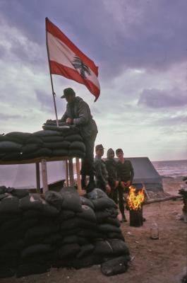 Lebanese Troops w Flag