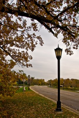 Gray Autumn Day on the Mill Pond Bridge  ~  October 12