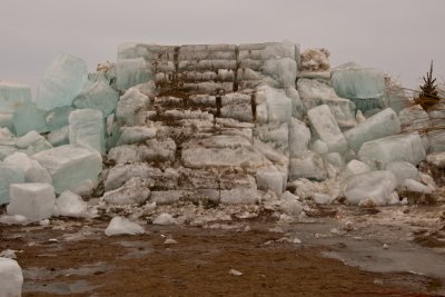 Ruins of the 2009 Spicer WinterFest Ice Castle ~  February 17