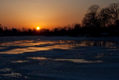 Mill Pond Sunset  ~  March 14