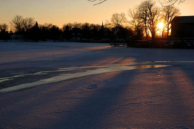 Mill Pond Sunset  ~ February 18