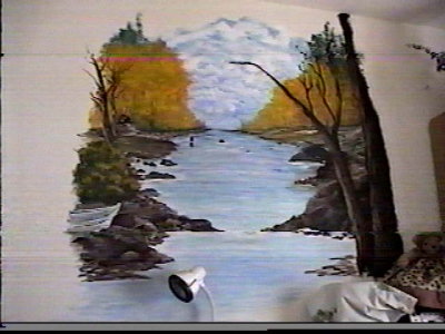 Opies sister Bobby painted this on a bedroom wall in her spare bedroom.jpg