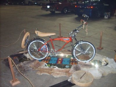 Samanthas bike on display at Tacoma Dome. She won 2 trophys that day.jpg