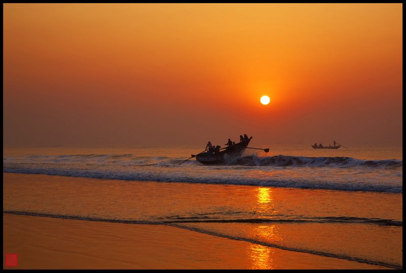 Puri Fishermen at Dawn