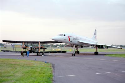 Concorde G-BOAC and Vickers Vimy flew both over the atlantic ocean