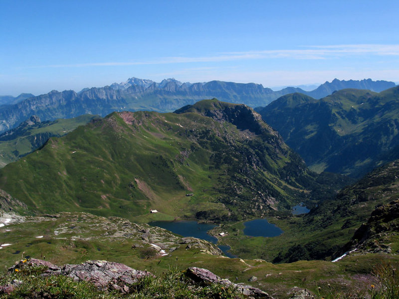 Blick zu den Churfirsten und Sntis