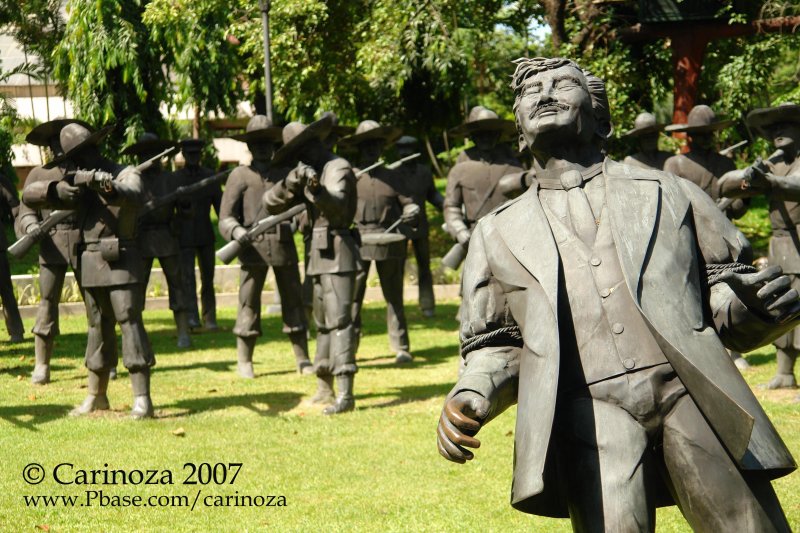 The Martyrdom of Dr. Jos P. Rizal - The Execution Scene