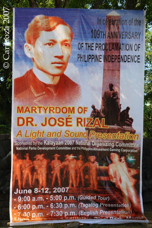 Entrance to Rizals execution site