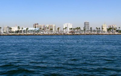 Long Beach on the horizon