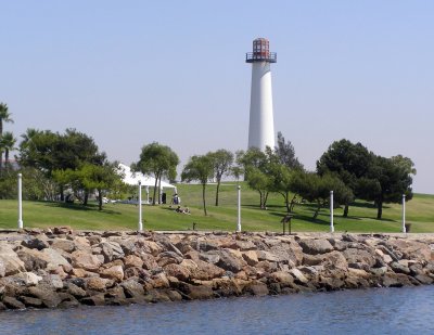 A view of the golf course and Lighthouse leaving Long Beach