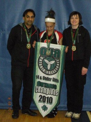 Girls 14U Arif at 14U Provincials