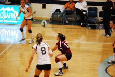 McMaster - Breigh picks up a dig as Kaila watches