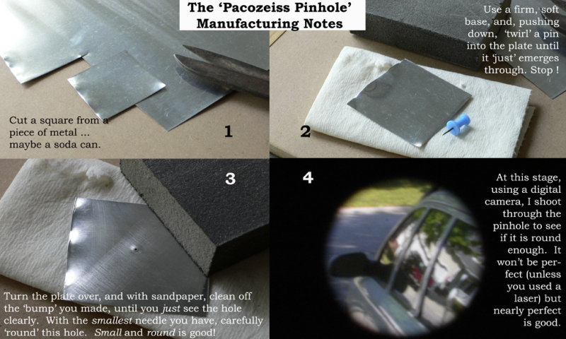 Making a Pacozeiss Pinhole