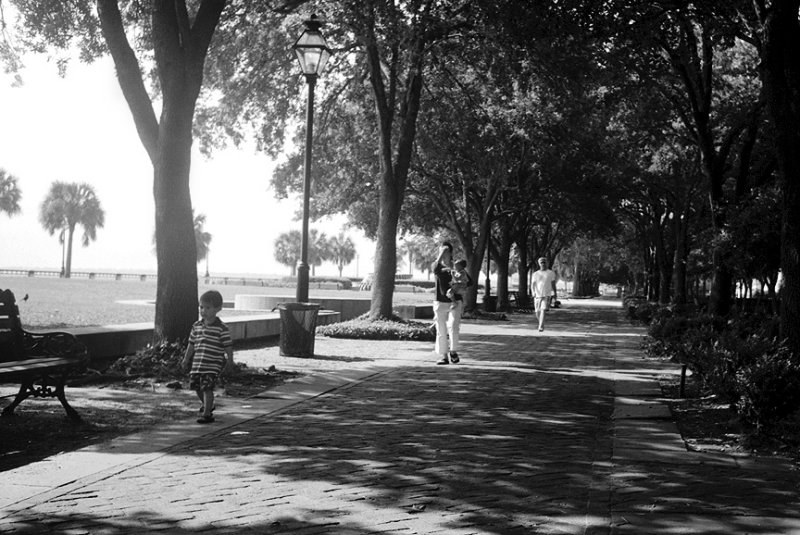 A Family, Walking.