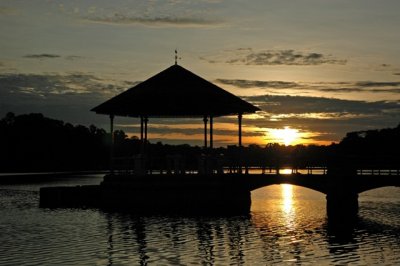 Sunset at Lower Pierce Reservoir