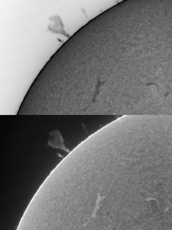 Large Filament with Prom 9 April 2010