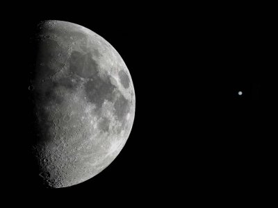 Moon and Jupiter 16 June 2005