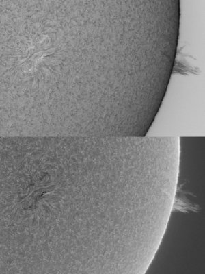 AR 1059 plus prominence 5 April 2010