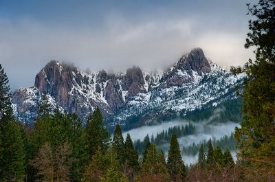 Castle Crags In The Mist