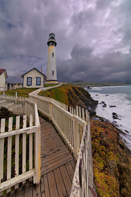 Pidgeon Point Lighthouse Stormy Morning