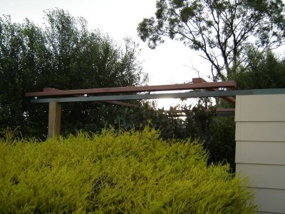 Test roof frame