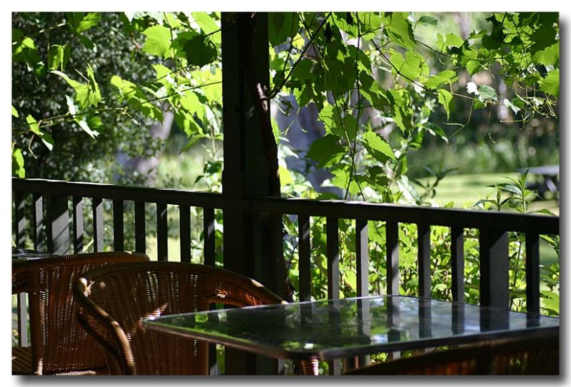 Balcony tables Peter Lehmann Winery