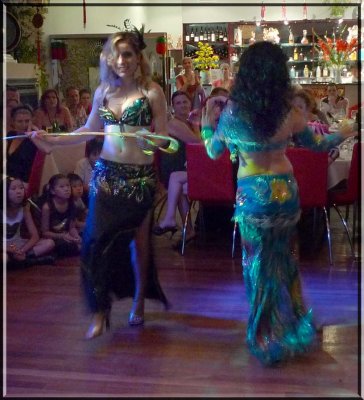 Two belly dancers
