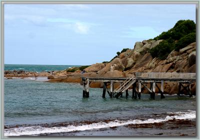 Pier and rocks