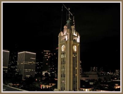 Clock Tower, downtown Honolulu.