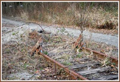 End of the track.