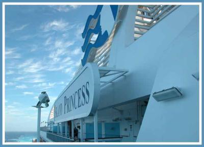 Island Princess at sea.
