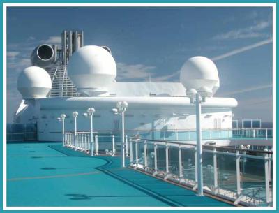 Island Princess, communications gear domes.