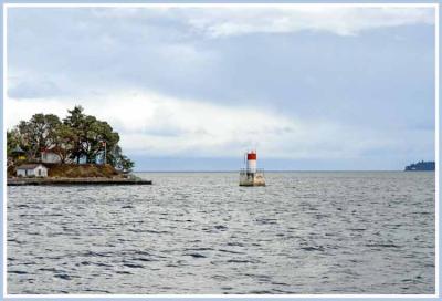 Navigation marker near Gabriola Island, BC