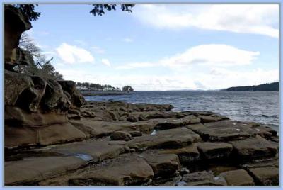 View from the beach, Gabriola Island.