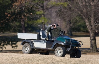 Golf course maintenance crew  watch too