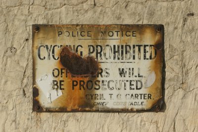 Cycling Prohibited