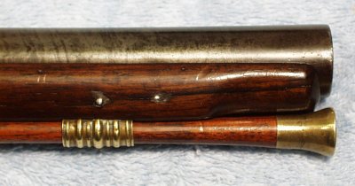 Detail of Muzzle, Forend, Thimble and Ram Rod Tip