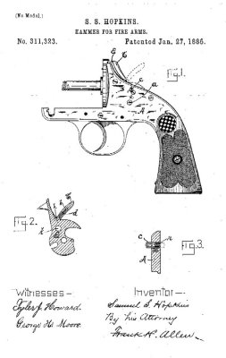 Samuel Hopkins Patent For The Folding Hammer
