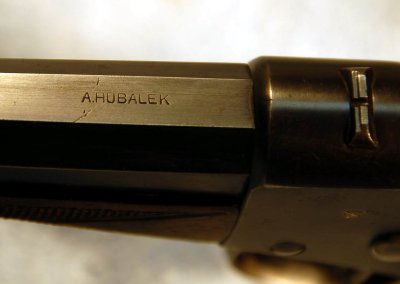 Hubalek Markings and Rear Sight