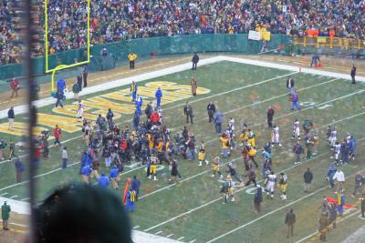Brett has exited Lambeau.