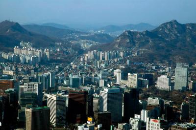 Seoul CBD from Seoul Tower